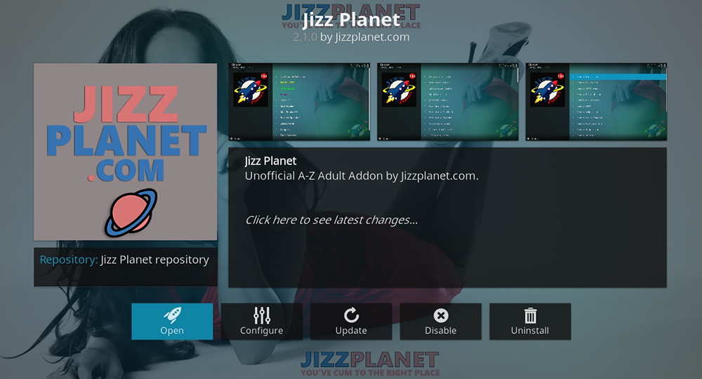 Jizz Planet Kodi Addon