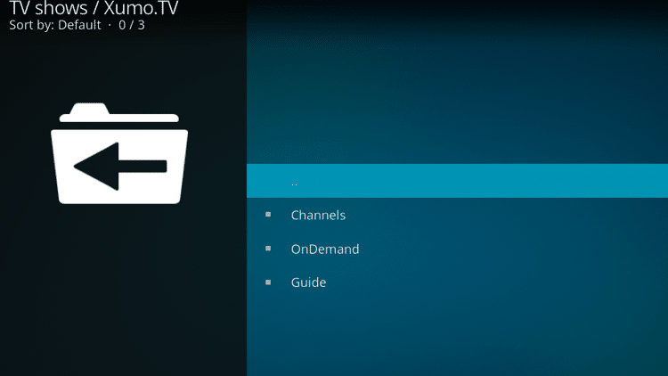 Étape 10 - Comment installer Xumo.TV Kodi Addon Guide