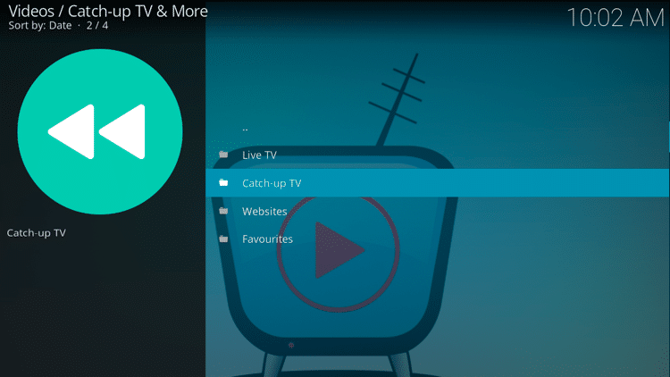 Étape 11 - Comment installer Catch-up TV & More Guide complémentaire Kodi