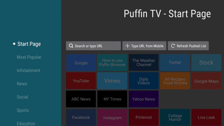 puffin tv alternatives au navigateur Amazon Silk