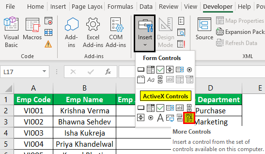 Exemple de sélecteur de date Excel 1.4